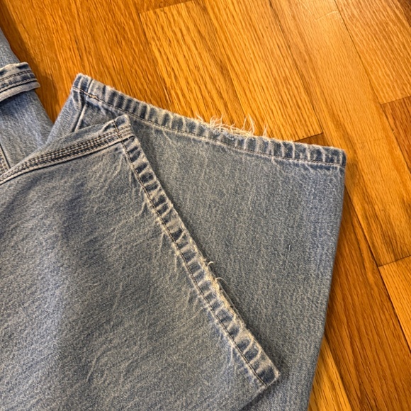 Gap Overalls Women Large Or Men Medium Y2K Denim Bibs Light Medium Wash Blue. - Picture 3 of 14